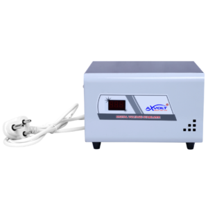 AXVOLT Grid 600 VA Computer Voltage stabilizer with Three Output Socket and Digital Display